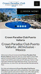 Mobile Screenshot of crownparadisevallarta.com